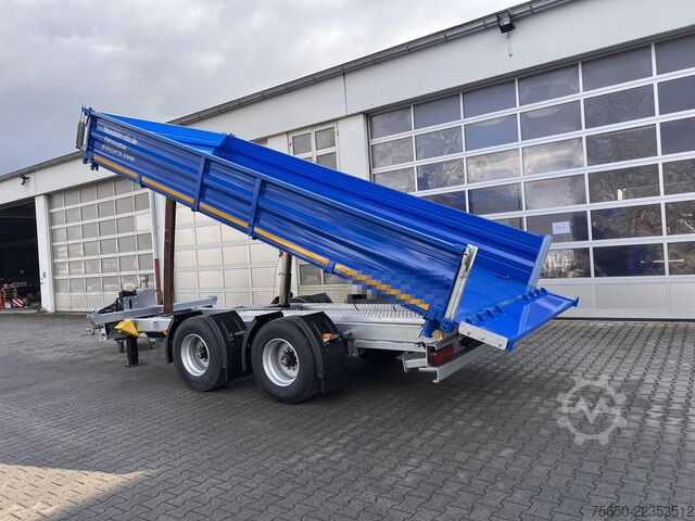 Tippsläp Möslein TTD 19 B  19 t Tandemkipper- Tieflader hydraulischer Klappe Breitbereifung