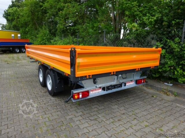 Remorcă basculantă Möslein TTD11 Orange  neuer Tandem 3- Seitenkipper Tieflader-- Neufahrzeug --