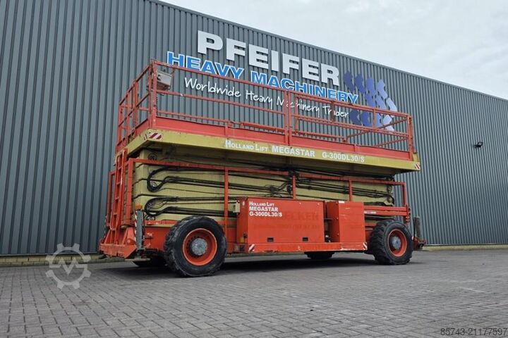 Podnośnik nożycowy Holland Lift G-300DL30/S Diesel, 4x4x4 Drive, 33.5m Working Hei