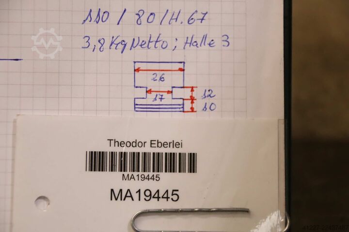 Ganasce intercambiabili unbekannt Breite 26 mm