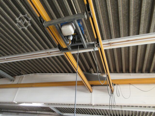 Kraanoverkapping Kraan Binnenkraan Kraanbaan Abus HB Kranbahn Kran 500KG 10x5m + Zub Abus ZHB HB200 500Kg + GM Kettenzug