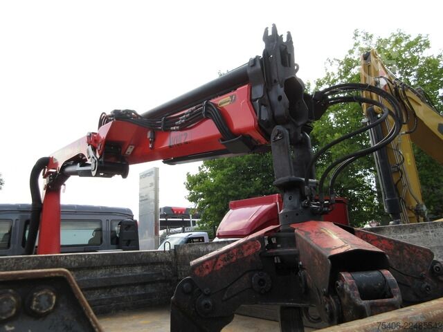 Τρίπλευρο ανατρεπόμενο φορτηγό man TGL 12.220 4x2 BB,Palfinger PK8501,Schrottspinne