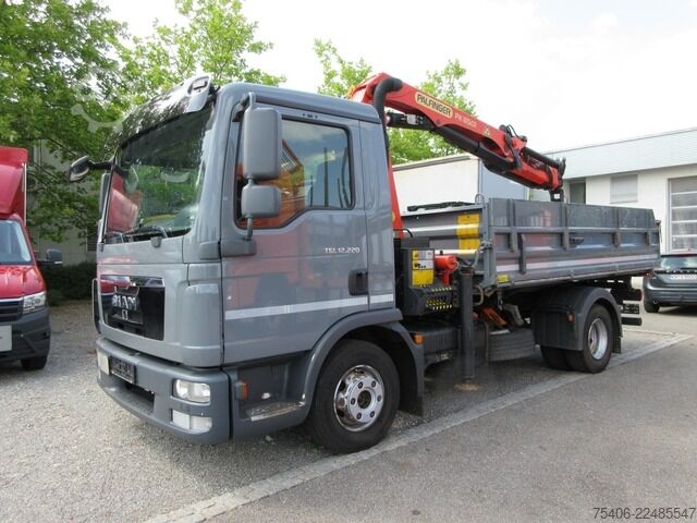 Ανατρεπόμενο φορτηγό man TGL 12.220 4x2 BB,Palfinger PK8501,Schrottspinne