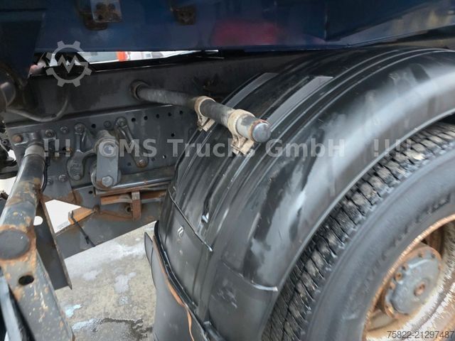 Three-sided tipper truck MERCEDES-BENZ Axor 1829 / 13m Palfinger Kran FUNK / Meiller