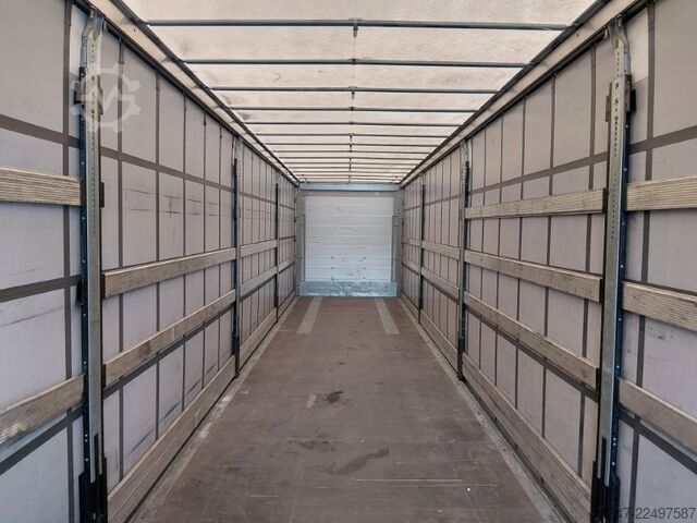 Open oplegger met zeil Schmitz Cargobull SCS 24/L-13.62 EB Liftachse