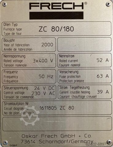 Accessoires spuitgietmachines FRECH ZC80/180