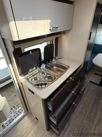 Caravan DETHLEFFS c-go 465 KR Etagen- & Hubbett m. 7-Zonen-Matratz