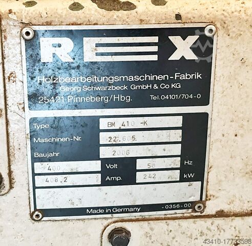 Hyvlar och fräsar Rex BIGMASTER 410-K