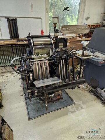 Tigel za štampu knjiga – Tigel za štancovanje / Letterpress tigel – Mašina za štancovanje (DIE Cutte Heidelberg OHT