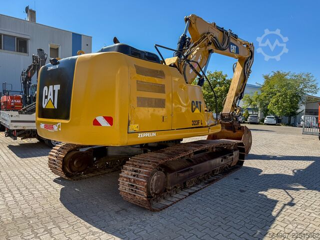 Bandgrävare Caterpillar 323FL Kettenbagger OQ70/75 vollhydr.