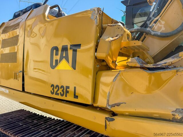 Bandgrävare Caterpillar 323FL Kettenbagger OQ70/75 vollhydr.