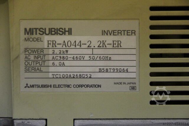 Frequentieomvormer 2,2 kW Mitsubishi FR-A044-2.2K-ER