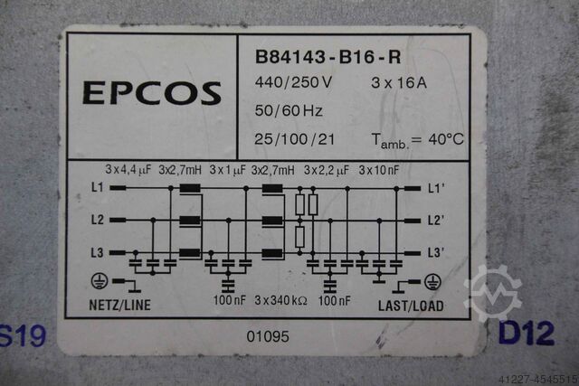 Filtr liniowy Epcos B84143-B16-R