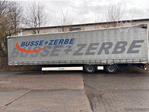 Otevřený návěs s plachtou KRONE SZ Mega mit 435/50R19,5 Bereifung - Edscha - SAF