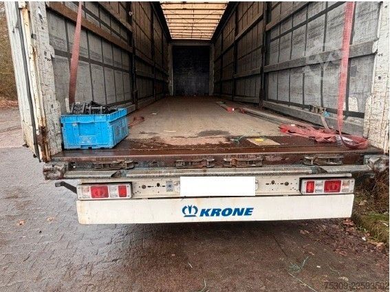 Öppen semitrailer med kapell KRONE SZ Mega mit 435/50R19,5 Bereifung - Edscha - SAF