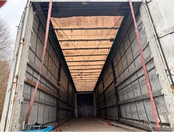 Öppen semitrailer med kapell KRONE SZ Mega mit 435/50R19,5 Bereifung - Edscha - SAF