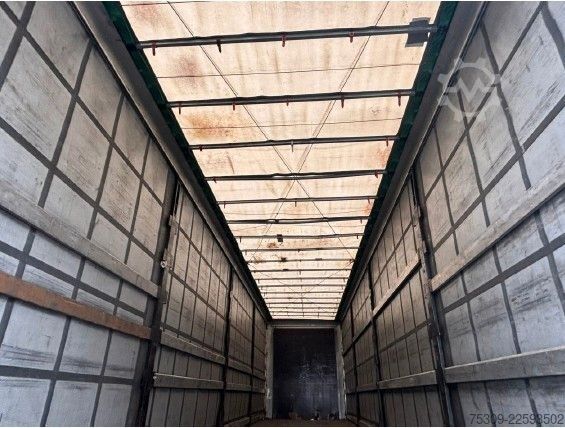 Öppen semitrailer med kapell KRONE SZ Mega mit 435/50R19,5 Bereifung - Edscha - SAF