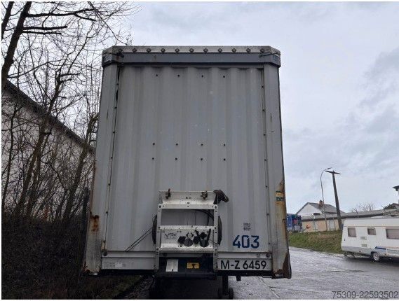 Öppen semitrailer med kapell KRONE SZ Mega mit 435/50R19,5 Bereifung - Edscha - SAF