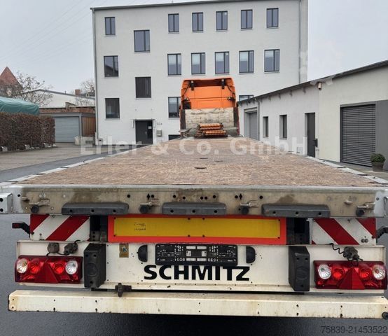 Remorque semi-plateforme de travail SCHMITZ CARGOBULL Rahmen verzinkt, Bordwände, I.+III. Achse Lift