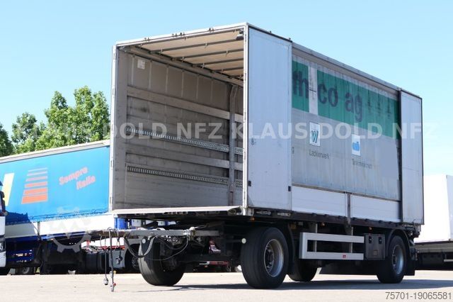 Open aanhangwagen met zeil Lanz + Marti EU 18 Durchladesystem Bordwände