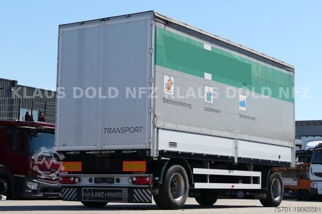 Open aanhangwagen met zeil Lanz + Marti EU 18 Durchladesystem Bordwände
