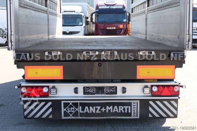 Anhänger mit Pritsche & Plane Lanz + Marti EU 18 Durchladesystem Bordwände