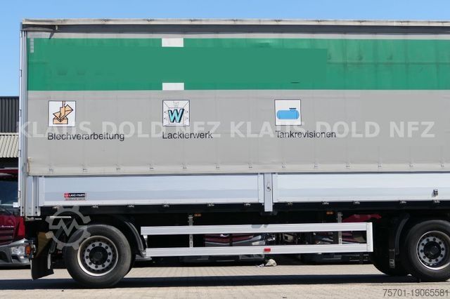 Open aanhangwagen met zeil Lanz + Marti EU 18 Durchladesystem Bordwände