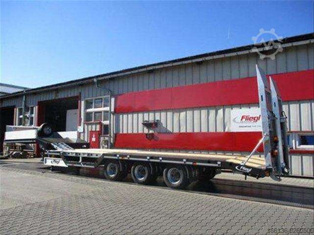 Remorque surbaisser Fliegl SDS 470 T mit Radmulden