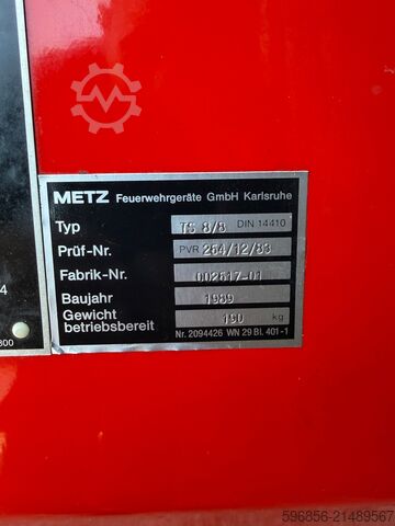 Požární čerpadlo METZ TS 8/8 VW 25 kW – 800 l/min – pouze 66 mth Pompa strażacka METZ TS 8/8 VW 25 kW – 800 l/min – tylko 66 mth Pompa strażacka METZ TS 8/8 VW 25 kW – 800 l/min – tylko 66 mth