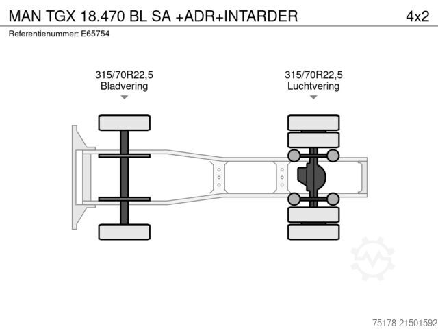 Standaard-SZM MAN TGX 18.470 BL SA +ADR+INTARDER