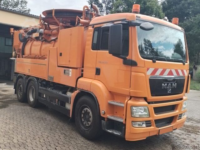 Vakuumtankbil MAN TGS 26.400 BL 6x2/4 Wiedemann Kombi Spüler