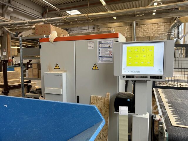 Centro de mecanizado CNC con almacenamiento de placas Holz-Her Dynestic 7532 10.5 automatic mit Store-Master 511