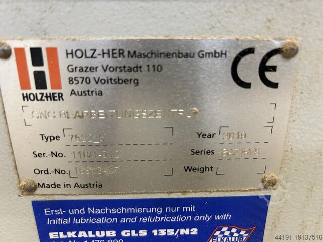 Centro de mecanizado CNC con almacenamiento de placas Holz-Her Dynestic 7532 10.5 automatic mit Store-Master 511