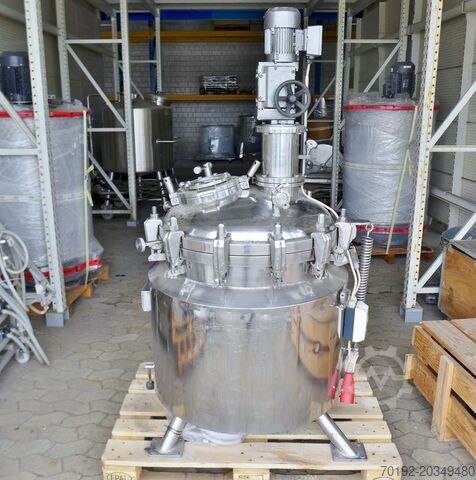 259 Liter be-/kühlbarer Druckbehälter, Aisi 316 mit Propellerrührwerk  9158