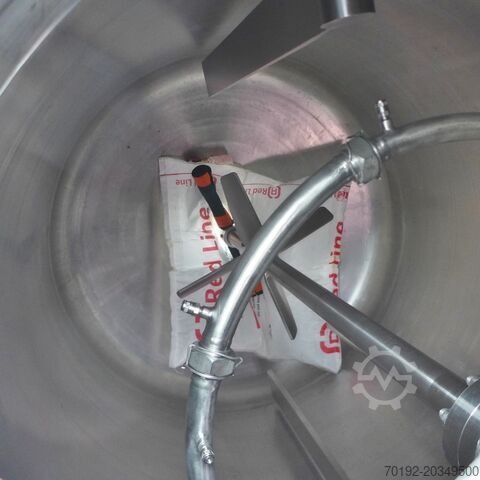 2420 Liter beheizbarer/kühlbarer Druckbehälter, Aisi 316 mit schrägblättrigem Rührwerk HANAG 9018