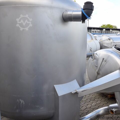 6000 Liter beheizbarer/kühlbarer Druckbehälter, Aisi 316 mit Magnetrührwerk Möschle 8850
