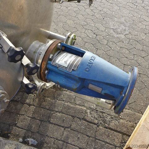 2.500 liter verwarmbare/koelbare drukvat van V4A met balkroerder Ritter (HBB Hildesheimer Behälterbau) 8825