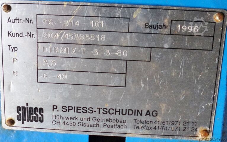 3.586 liter verwarmbare/koelbare reactor van V4A met ankerroerder HANAG 8762