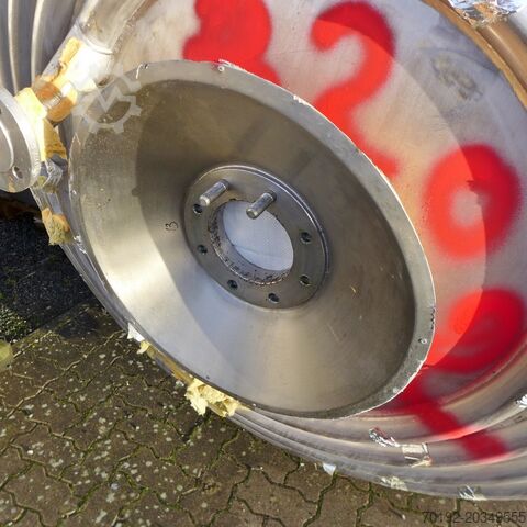 3586 liter verwarmbare/koelbare reactor van V4A met balkroerder HANAG 8761