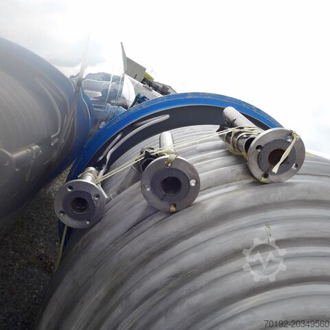 3690 liter verwarmbare/koelbare reactor van V4A met balkroerder HANAG 8758