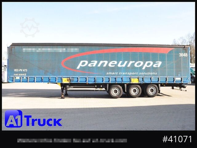 Nyitott ponyvás félpótkocsi SCHMITZ SD Tautliner, Code XL, Bahn, verzinkt