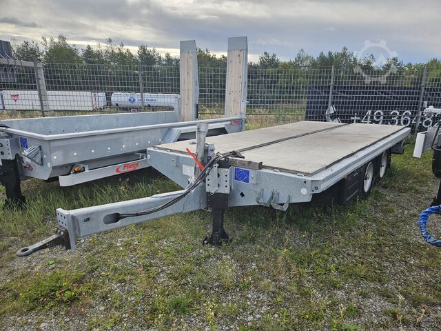 Nyitott pótkocsi Fliegl Tandem Plattformanhänger TPS 118 Bau