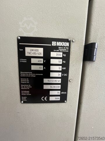 Fresadora Mikron UM600