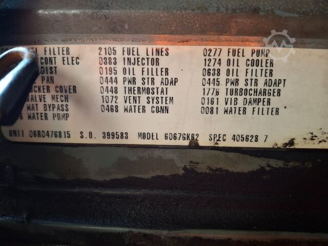 Motor DETROIT 6067GK62 60-serie