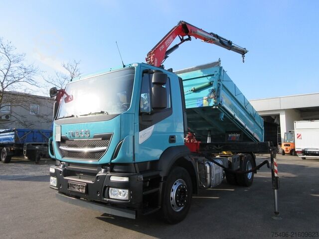 Camião basculante iveco Stralis 310 3-S-Kipper Fassi-Kran Funk