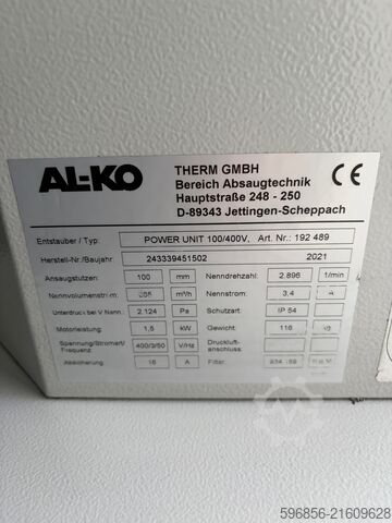 AL-KO POWER UNIT 100/400V APU 100 AL-KO POWER UNIT 100/400V APU 100 AL-KO POWER UNIT 100/400V APU 100
