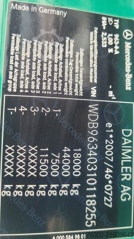 Standard truck tractor Mercedes-Benz 1845 Big Space Retarder Silo Kompressor