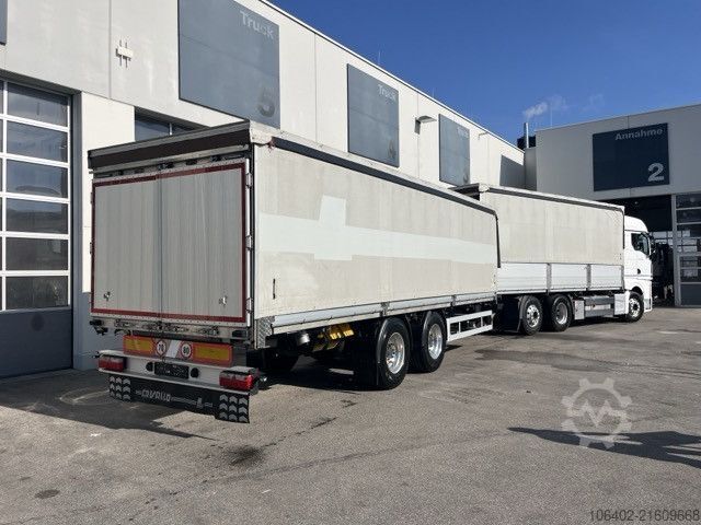Flatbed truck with tarp MAN TGX 25.510 6x2-4 BL mit Hänger, Aufbau