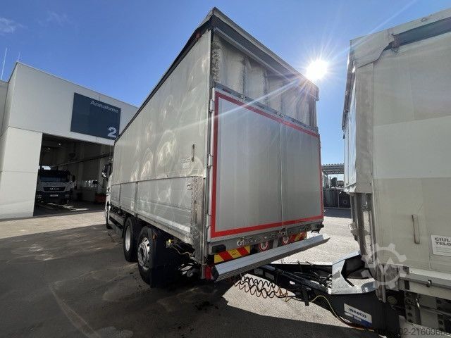 Flatbed truck with tarp MAN TGX 25.510 6x2-4 BL mit Hänger, Aufbau