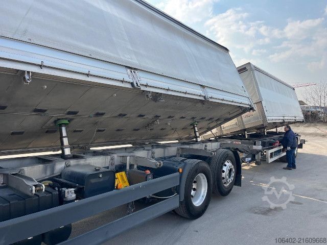 Flatbed truck with tarp MAN TGX 25.510 6x2-4 BL mit Hänger, Aufbau